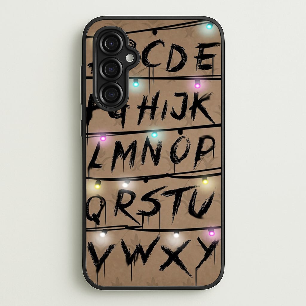 Stranger Alphabet Wall - Stranger Things Phone Case for Galaxy A14
