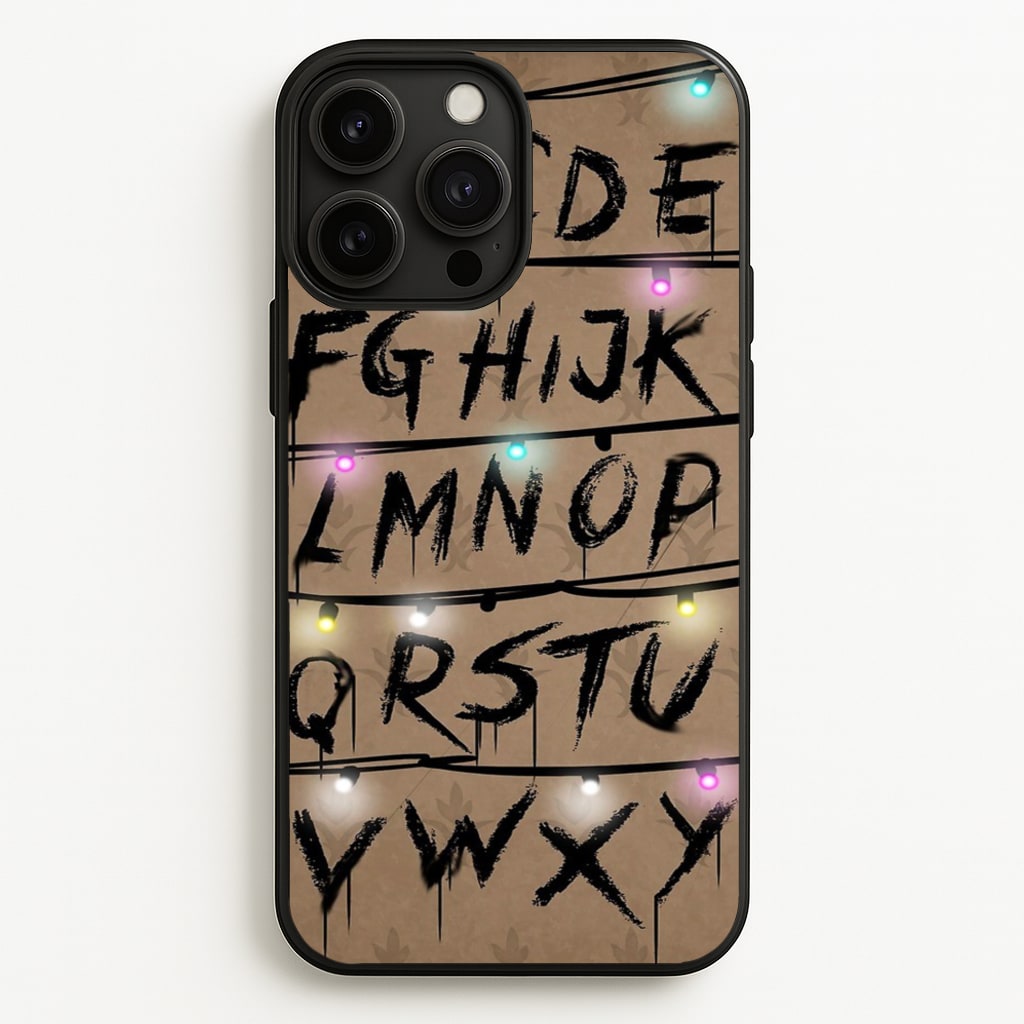 Stranger Alphabet Wall - Stranger Things Phone Case for iPhone 13 Pro Max