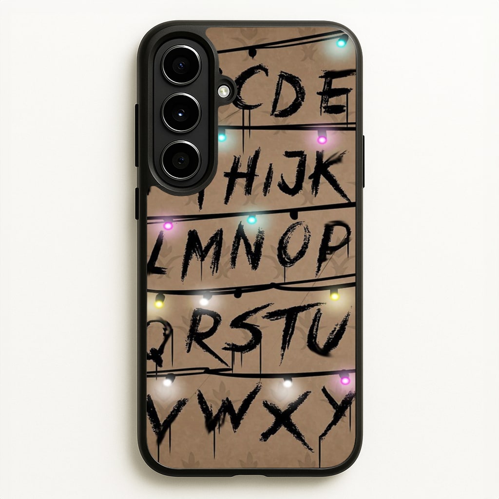 Stranger Alphabet Wall - Stranger Things Phone Case for Galaxy A56