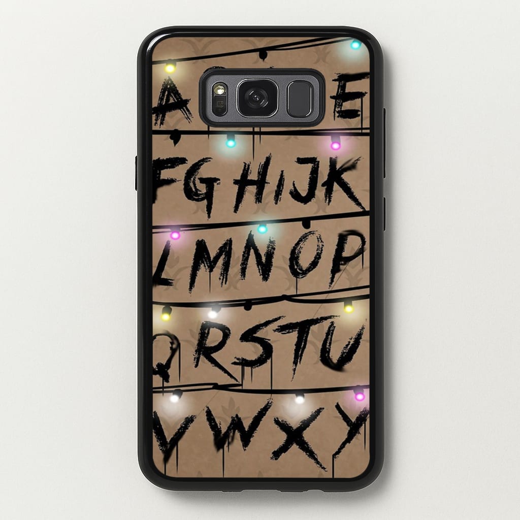 Stranger Alphabet Wall - Stranger Things Phone Case for Galaxy S8