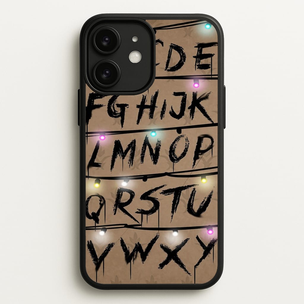 Stranger Alphabet Wall - Stranger Things Phone Case for iPhone 11