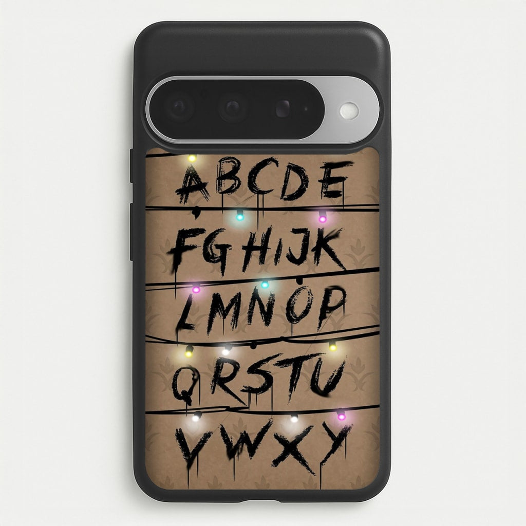 Stranger Alphabet Wall Phone Case for Google Pixel 10 Pro XL