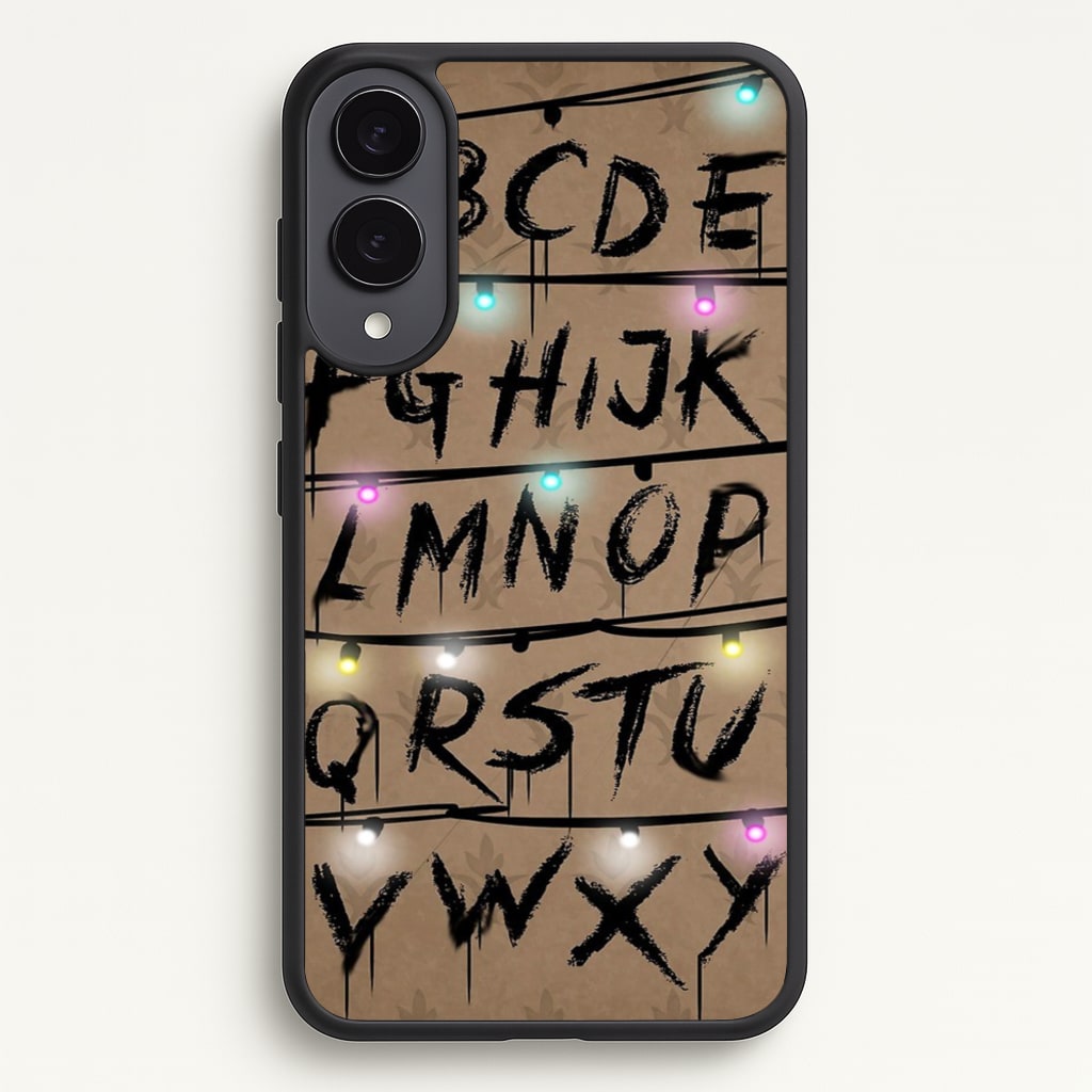 Stranger Alphabet Wall - Stranger Things Phone Case for Galaxy S25 Edge