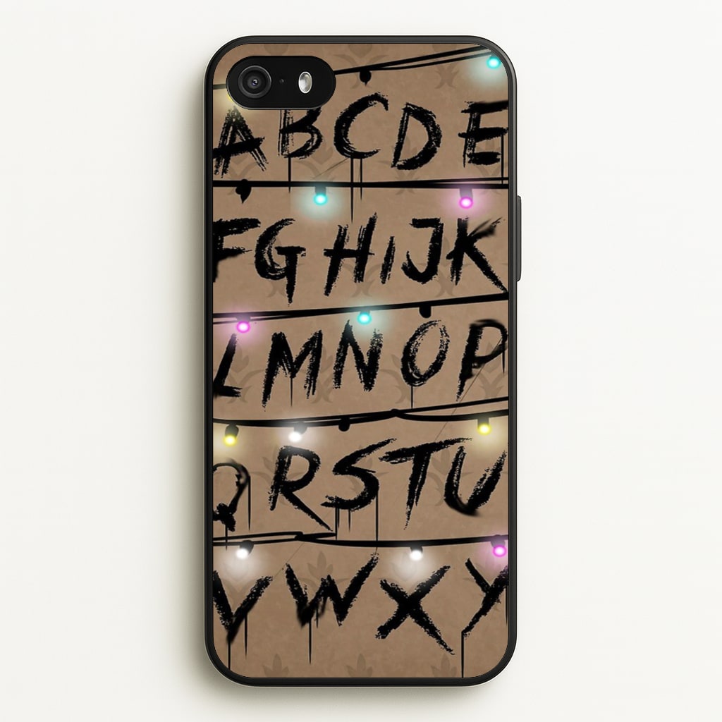 Stranger Alphabet Wall - Stranger Things Phone Case for iPhone 5 / 5s / SE 2016