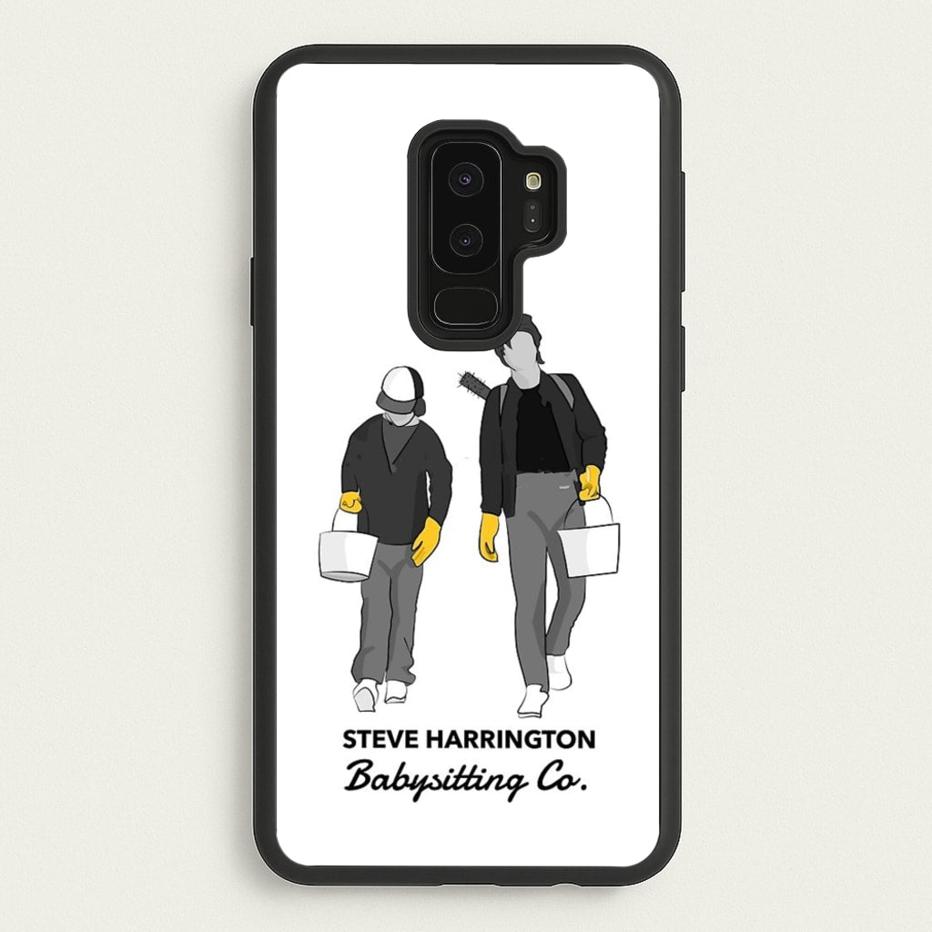 Steve Harrington Babysitting Co - Stranger Things Phone Case for Galaxy S9 Plus