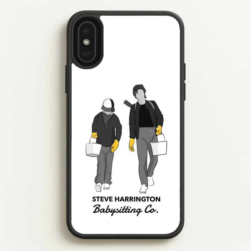 Steve Harrington Babysitting Co - Stranger Things Phone Case for iPhone XS Max