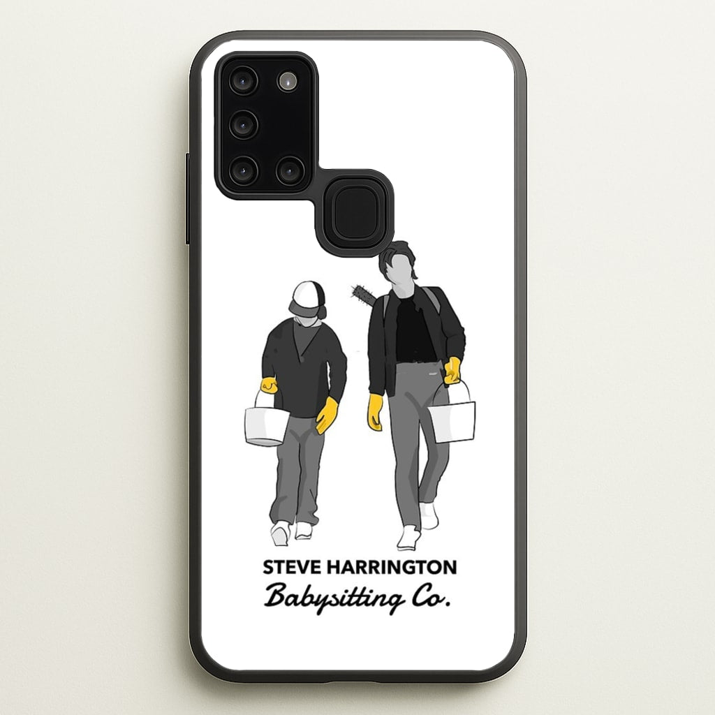 Steve Harrington Babysitting Co - Stranger Things Phone Case for Galaxy A21s