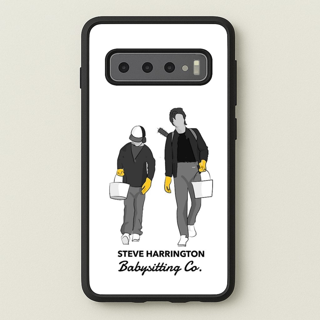 Steve Harrington Babysitting Co - Stranger Things Phone Case for Galaxy S10