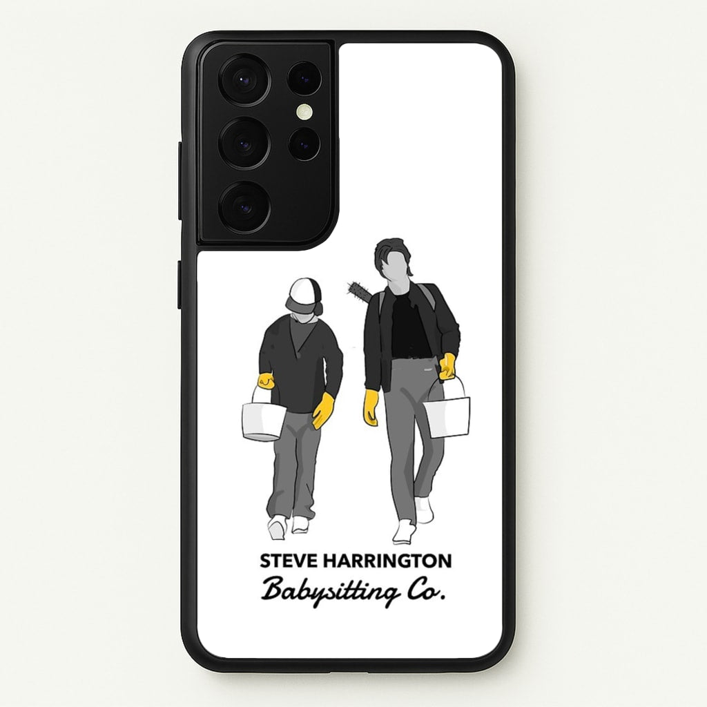 Steve Harrington Babysitting Co - Stranger Things Phone Case for Galaxy S21 Ultra