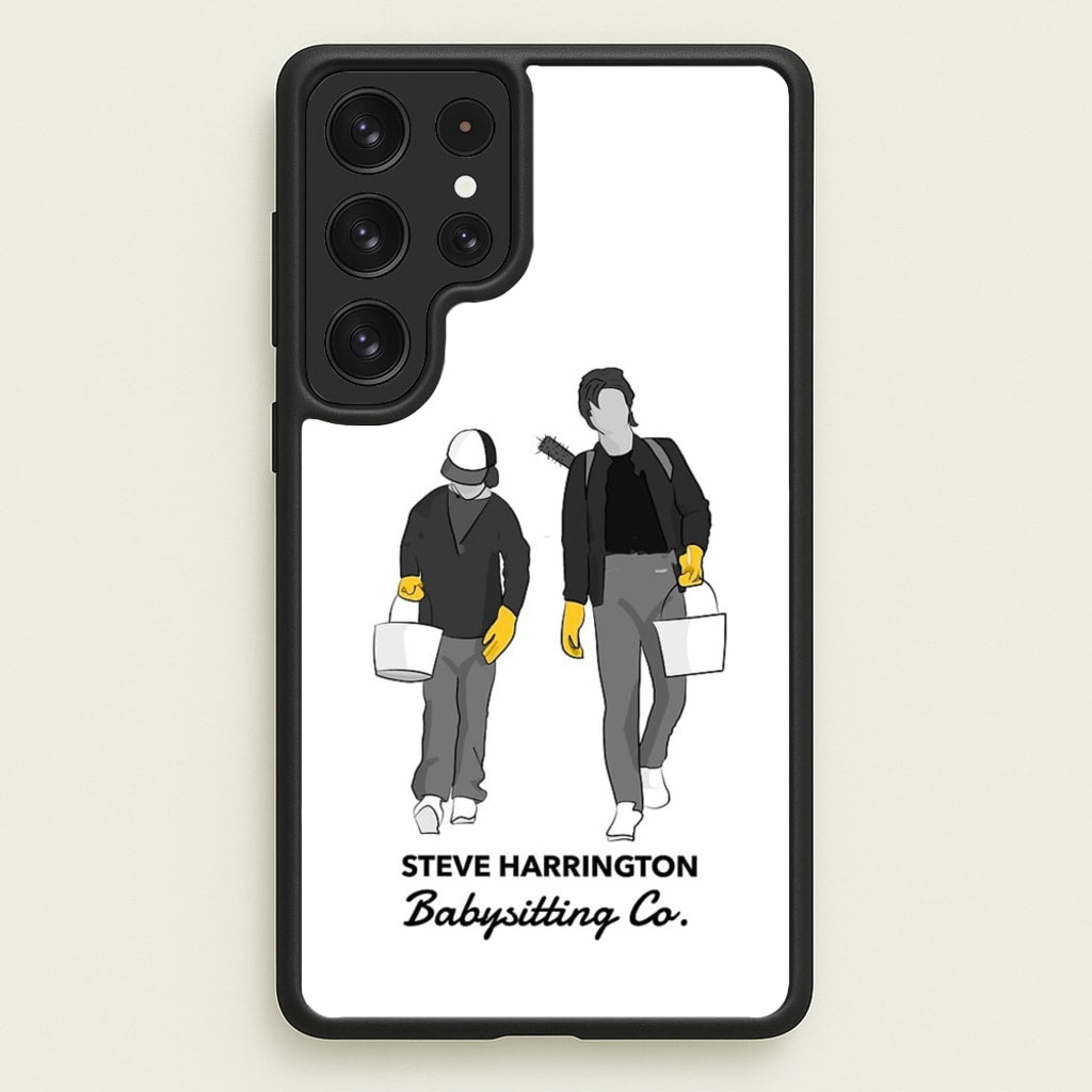 Steve Harrington Babysitting Co - Stranger Things Phone Case for Galaxy S23 Ultra