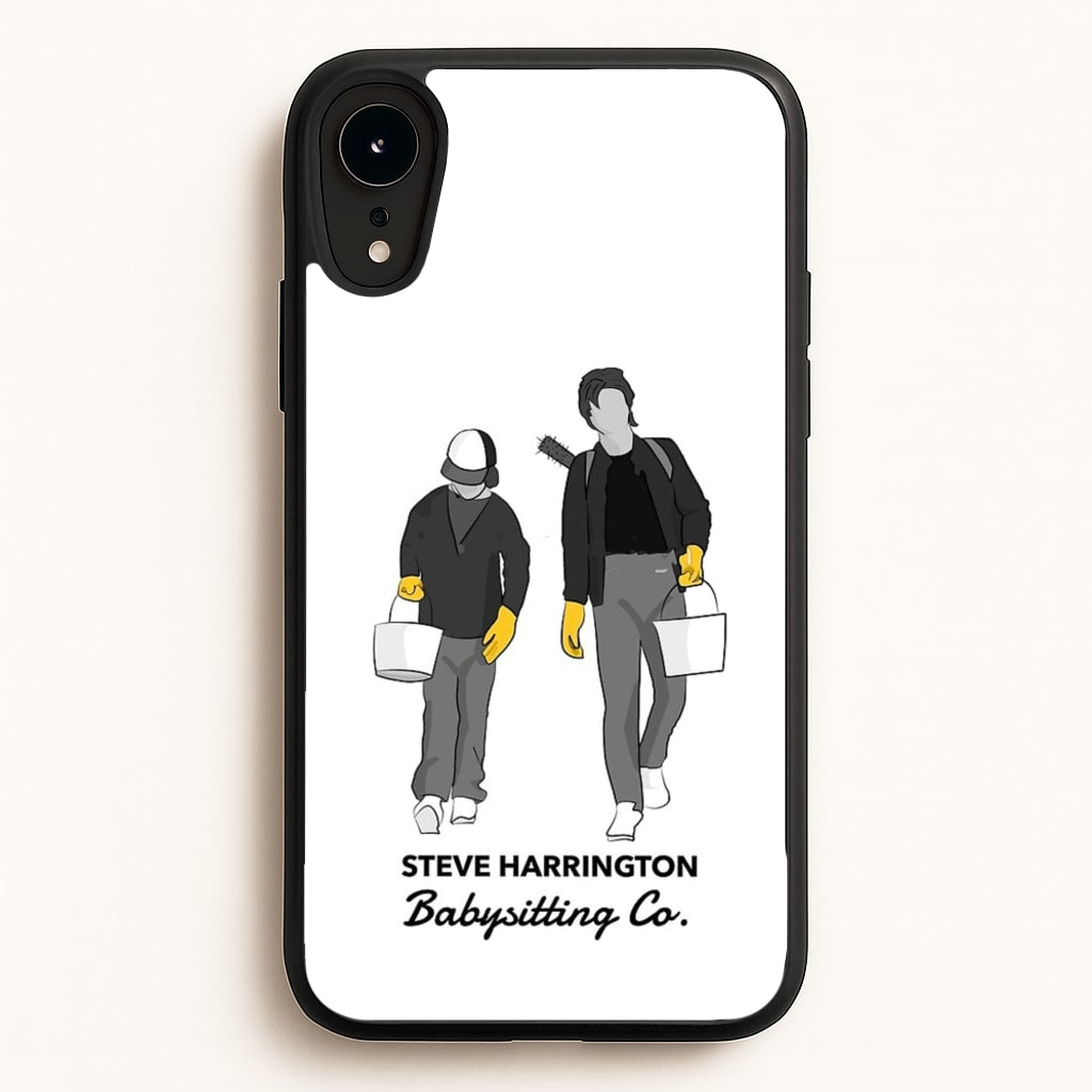 Steve Harrington Babysitting Co - Stranger Things Phone Case for iPhone XR