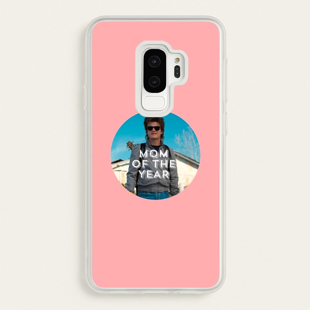 Steve Harrington - Mom Of The Year - Stranger Things Phone Case for Galaxy S9 Plus