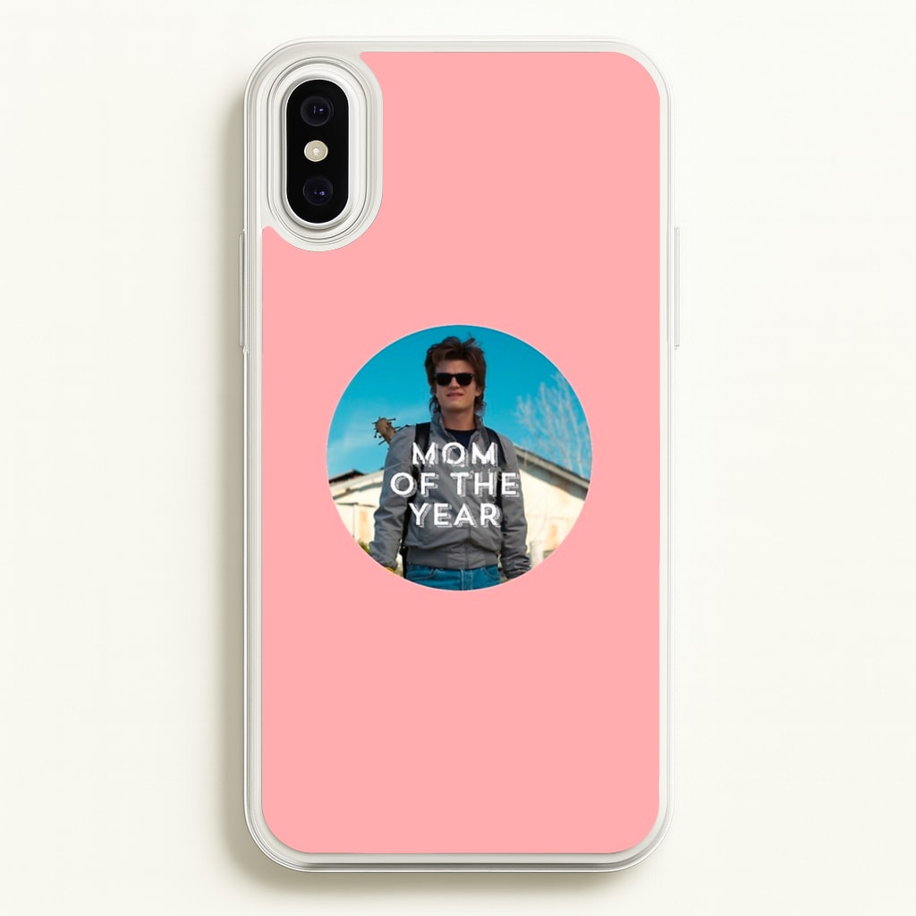 Steve Harrington - Mom Of The Year - Stranger Things Phone Case for iPhone XS Max