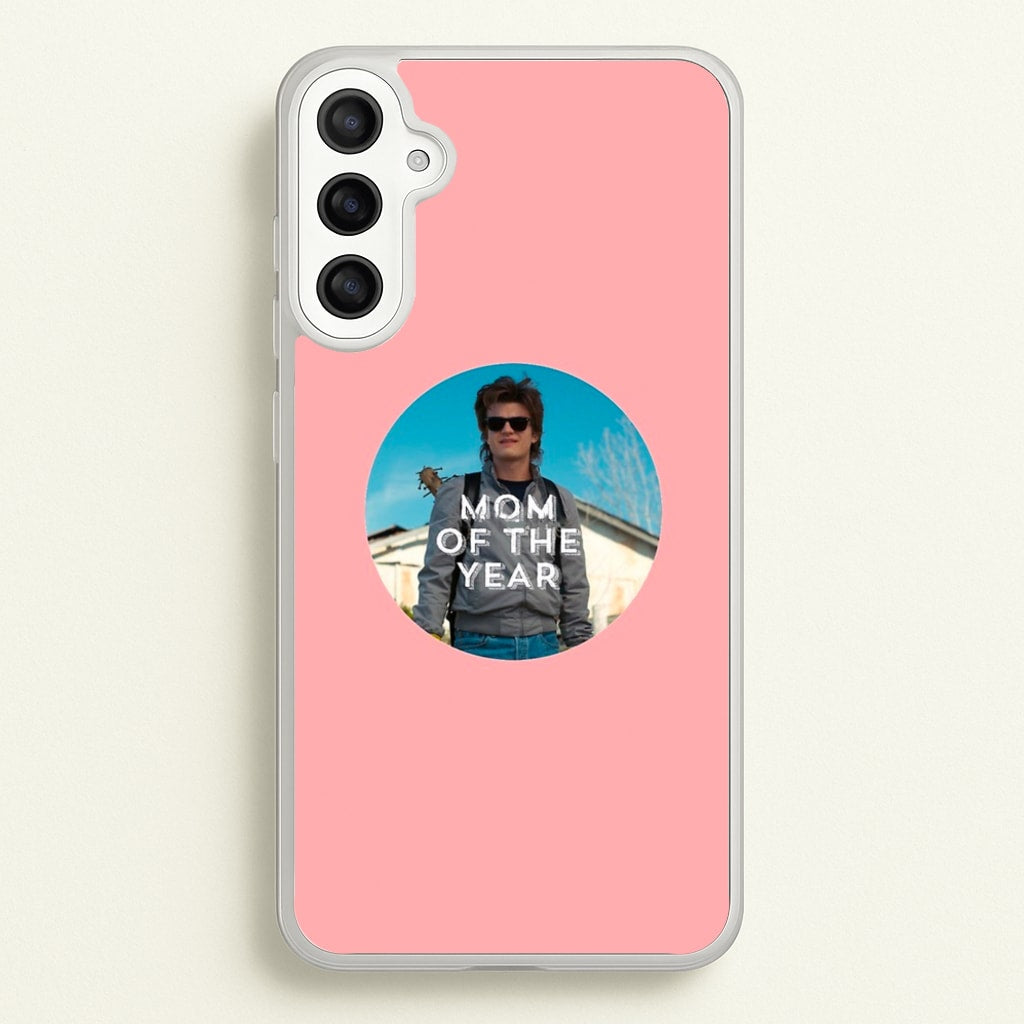 Steve Harrington - Mom Of The Year - Stranger Things Phone Case for Galaxy A34