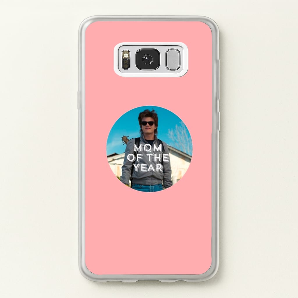 Steve Harrington - Mom Of The Year - Stranger Things Phone Case for Galaxy S8 Plus