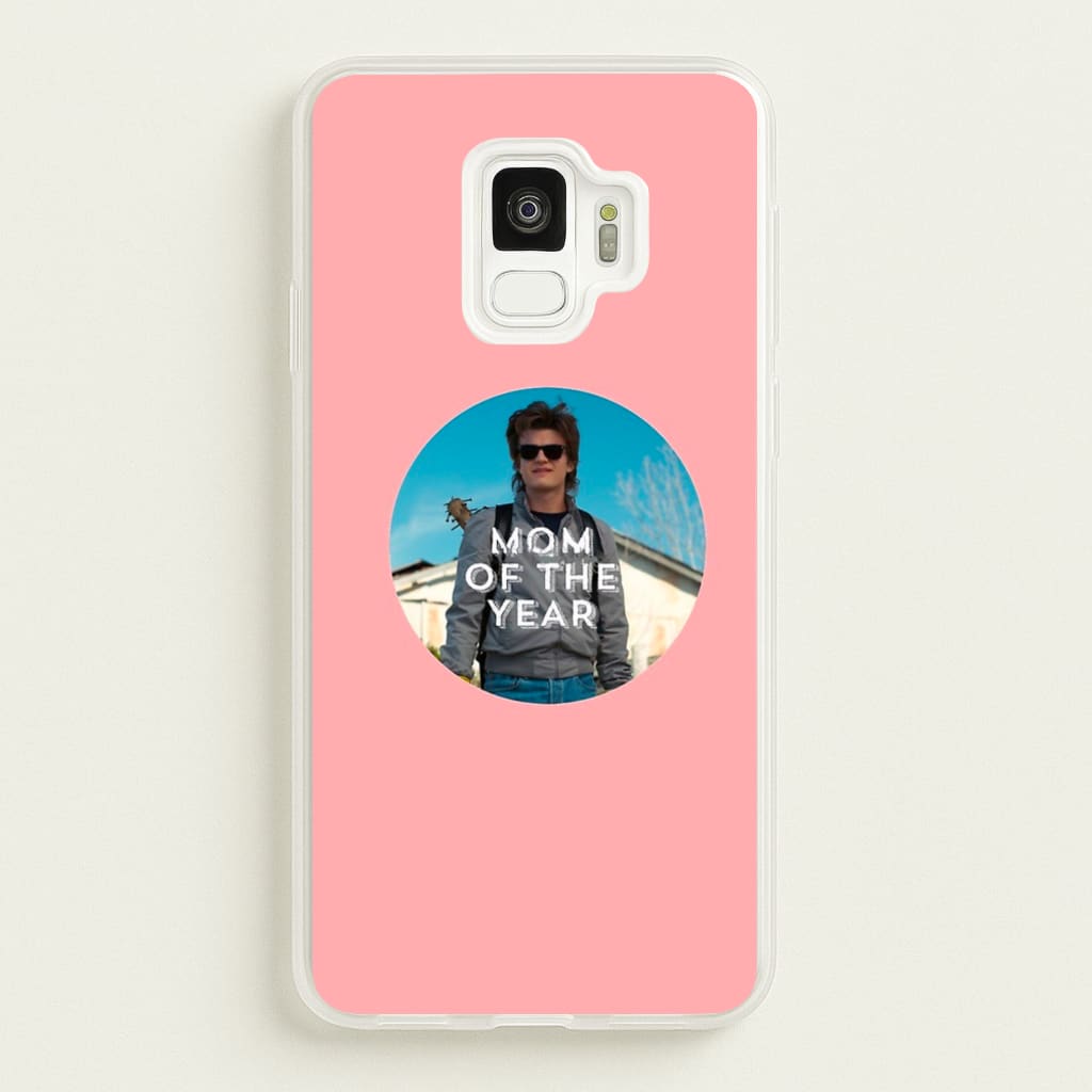 Steve Harrington - Mom Of The Year - Stranger Things Phone Case for Galaxy S9