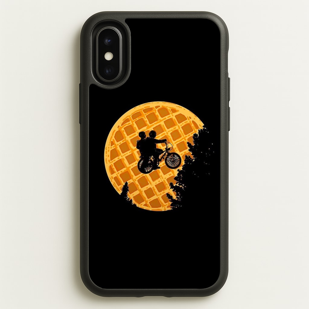 Eggo Moon - Stranger Things Phone Case for iPhone X / XS