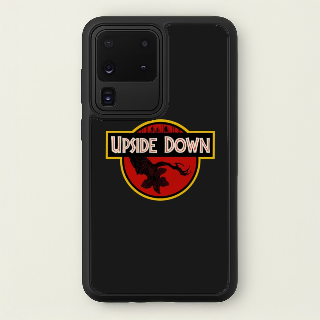Upside Down - Jurassic Inspired Stranger - Stranger Things Phone Case for Galaxy S20 Ultra