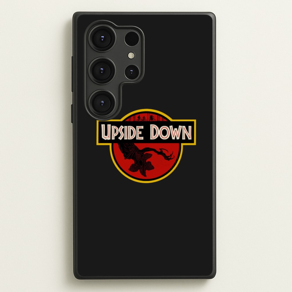 Upside Down - Jurassic Inspired Stranger - Stranger Things Phone Case for Galaxy S25 Ultra