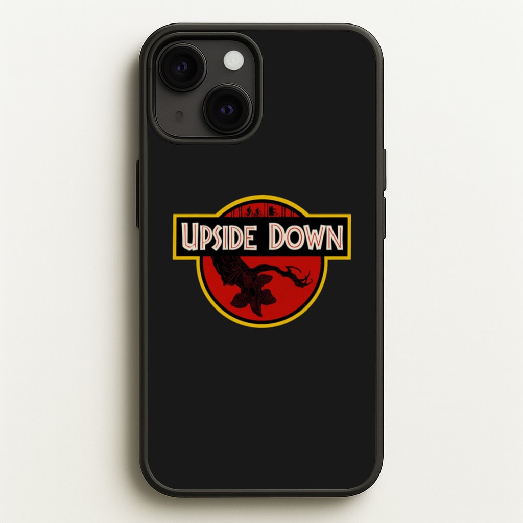 Upside Down - Jurassic Inspired Stranger - Stranger Things Phone Case for iPhone 13