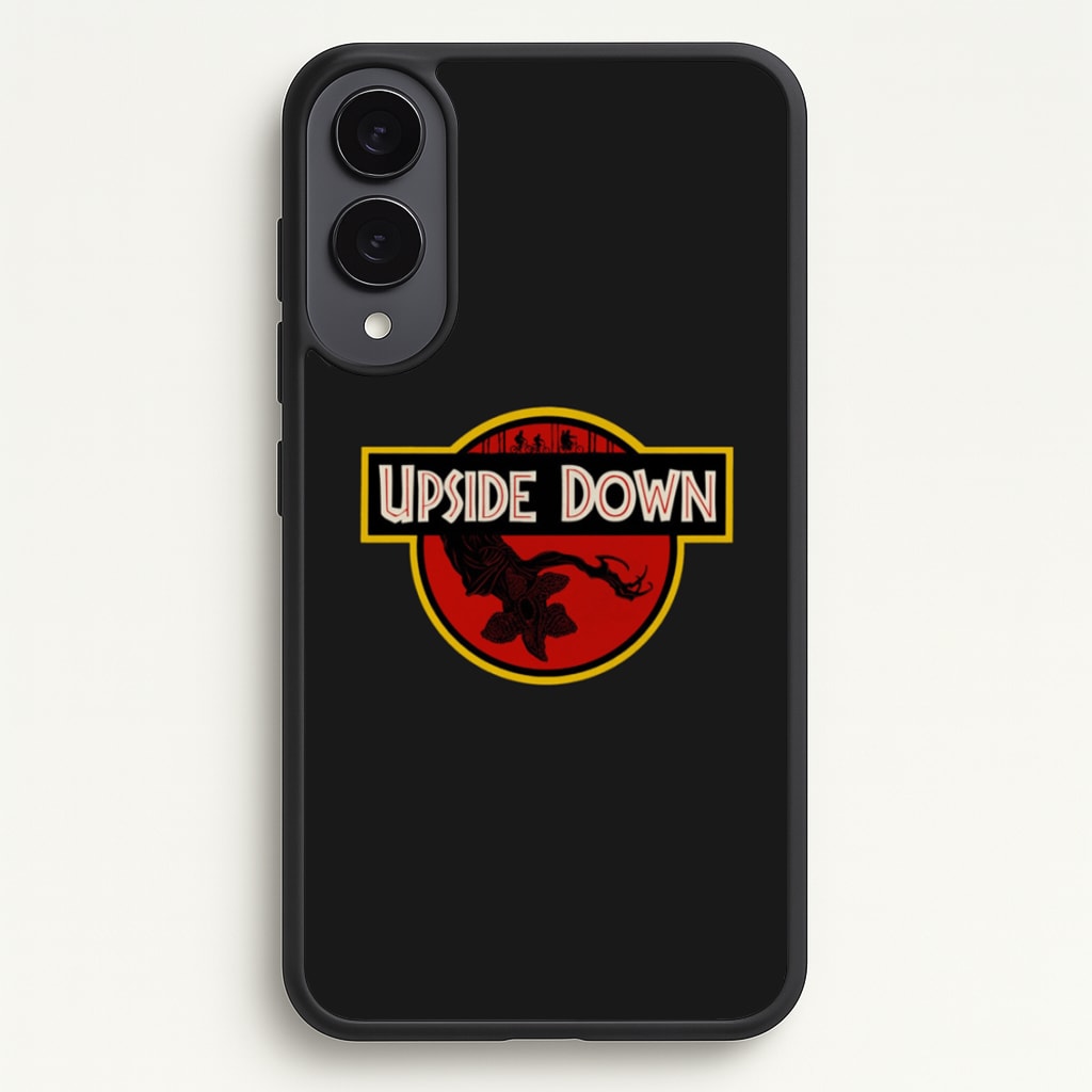 Upside Down - Jurassic Inspired Stranger - Stranger Things Phone Case for Galaxy S25 Edge