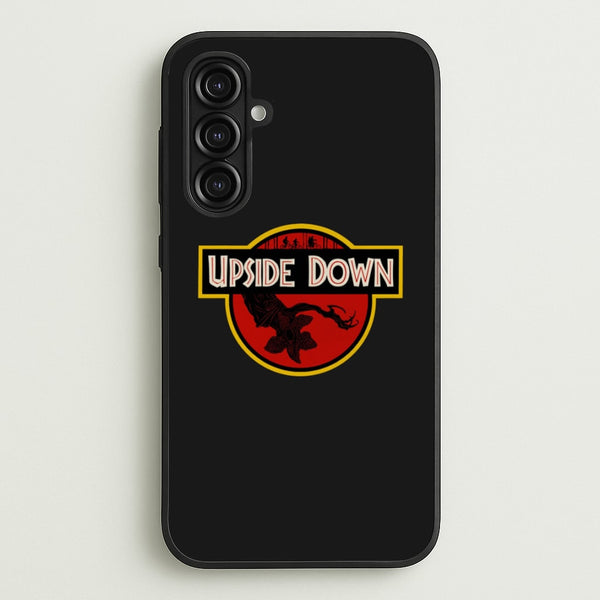 Upside Down - Jurassic Inspired Stranger - Stranger Things Phone Case for Galaxy A16