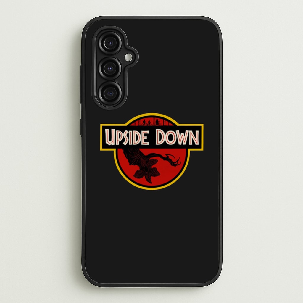 Upside Down - Jurassic Inspired Stranger - Stranger Things Phone Case for Galaxy A14