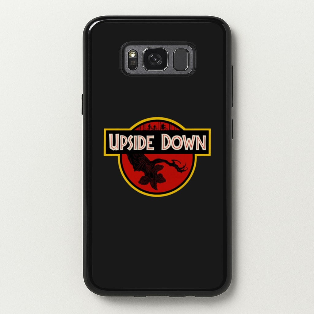 Upside Down - Jurassic Inspired Stranger - Stranger Things Phone Case for Galaxy S8