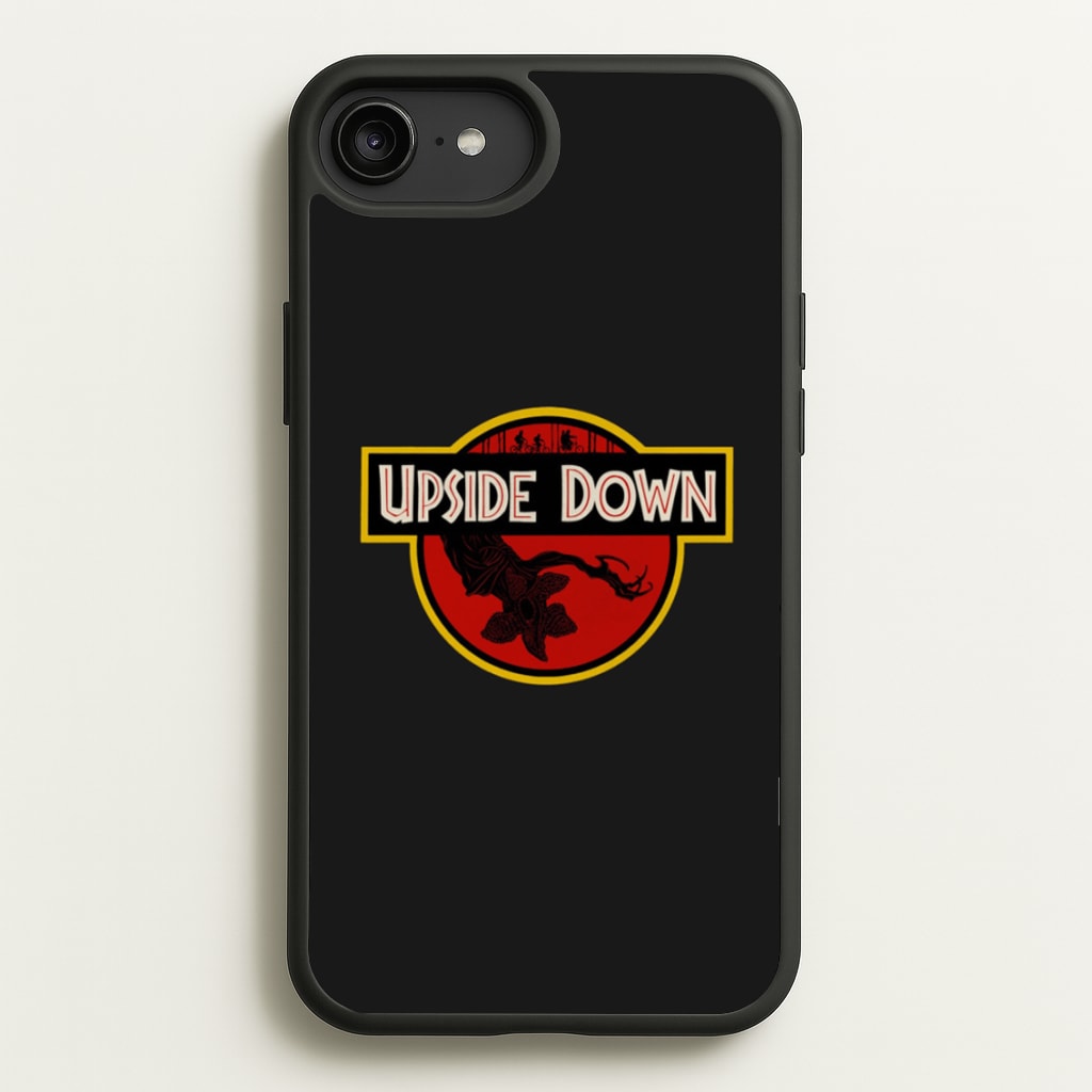 Upside Down - Jurassic Inspired Stranger - Stranger Things Phone Case for iPhone 6 Plus / 7 Plus / 8 Plus