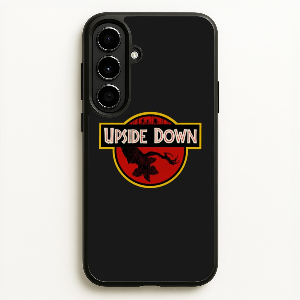 Upside Down - Jurassic Inspired Stranger - Stranger Things Phone Case for Galaxy A56
