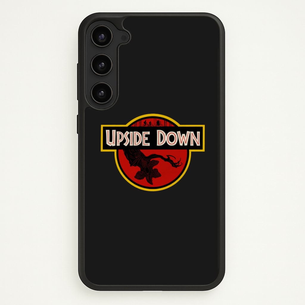 Upside Down - Jurassic Inspired Stranger - Stranger Things Phone Case for Galaxy S23 Plus