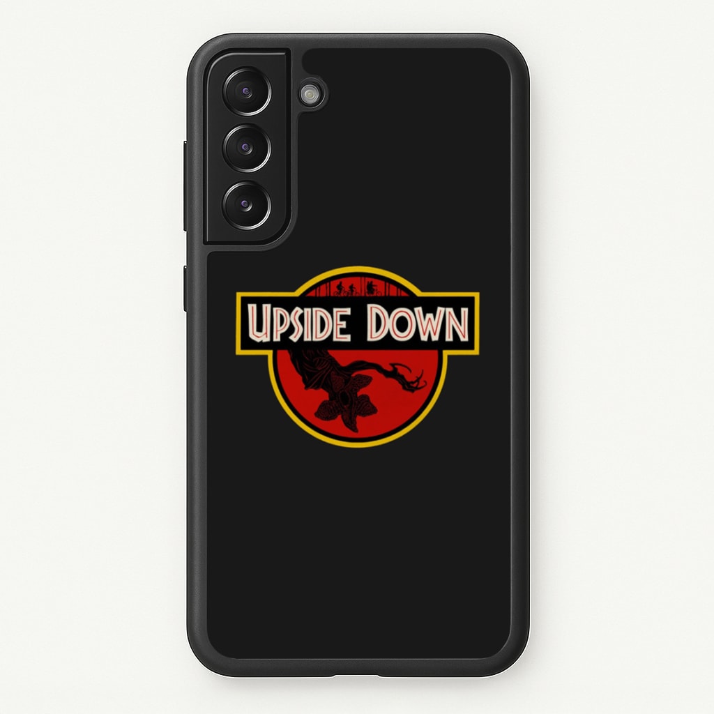 Upside Down - Jurassic Inspired Stranger - Stranger Things Phone Case for Galaxy S21