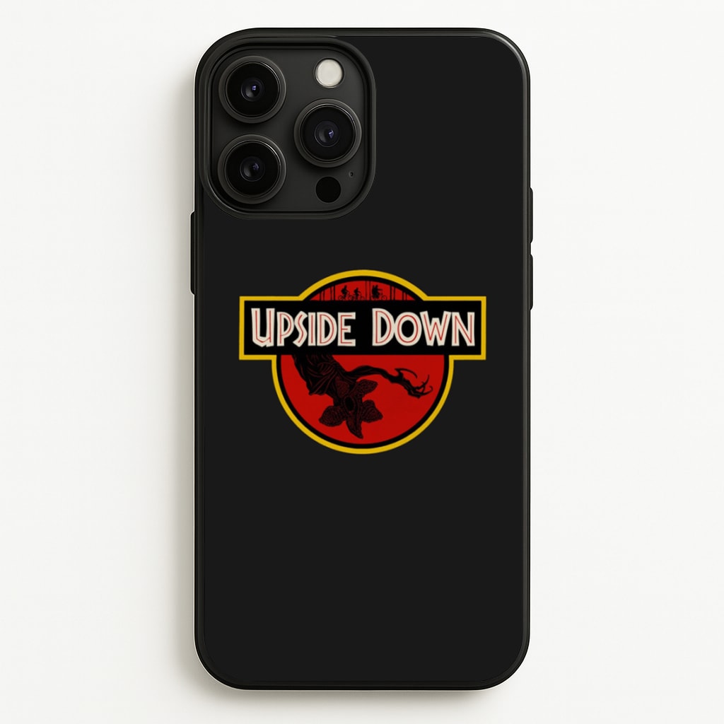 Upside Down - Jurassic Inspired Stranger - Stranger Things Phone Case for iPhone 13 Pro Max