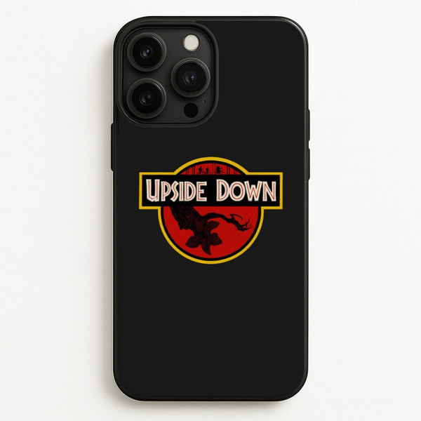 Upside Down - Jurassic Inspired Stranger - Stranger Things Phone Case for iPhone 13 Pro Max
