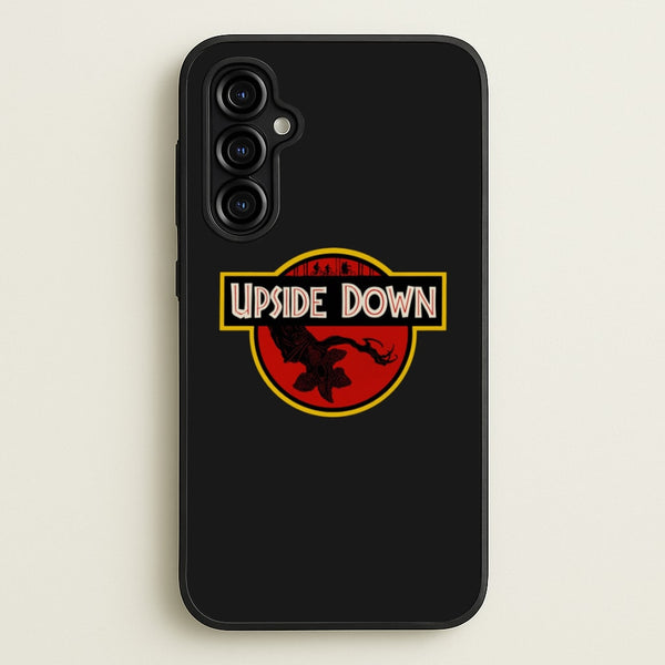 Upside Down - Jurassic Inspired Stranger - Stranger Things Phone Case for Galaxy A54