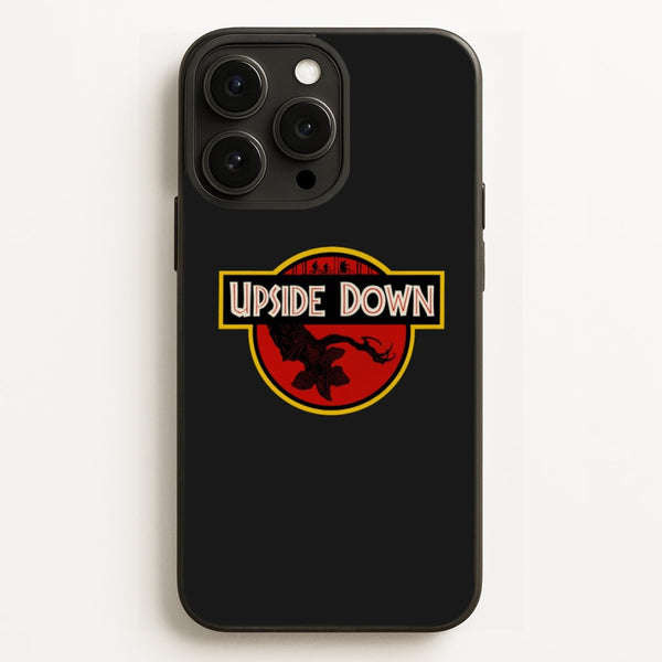 Upside Down - Jurassic Inspired Stranger - Stranger Things Phone Case for iPhone 12 Pro Max
