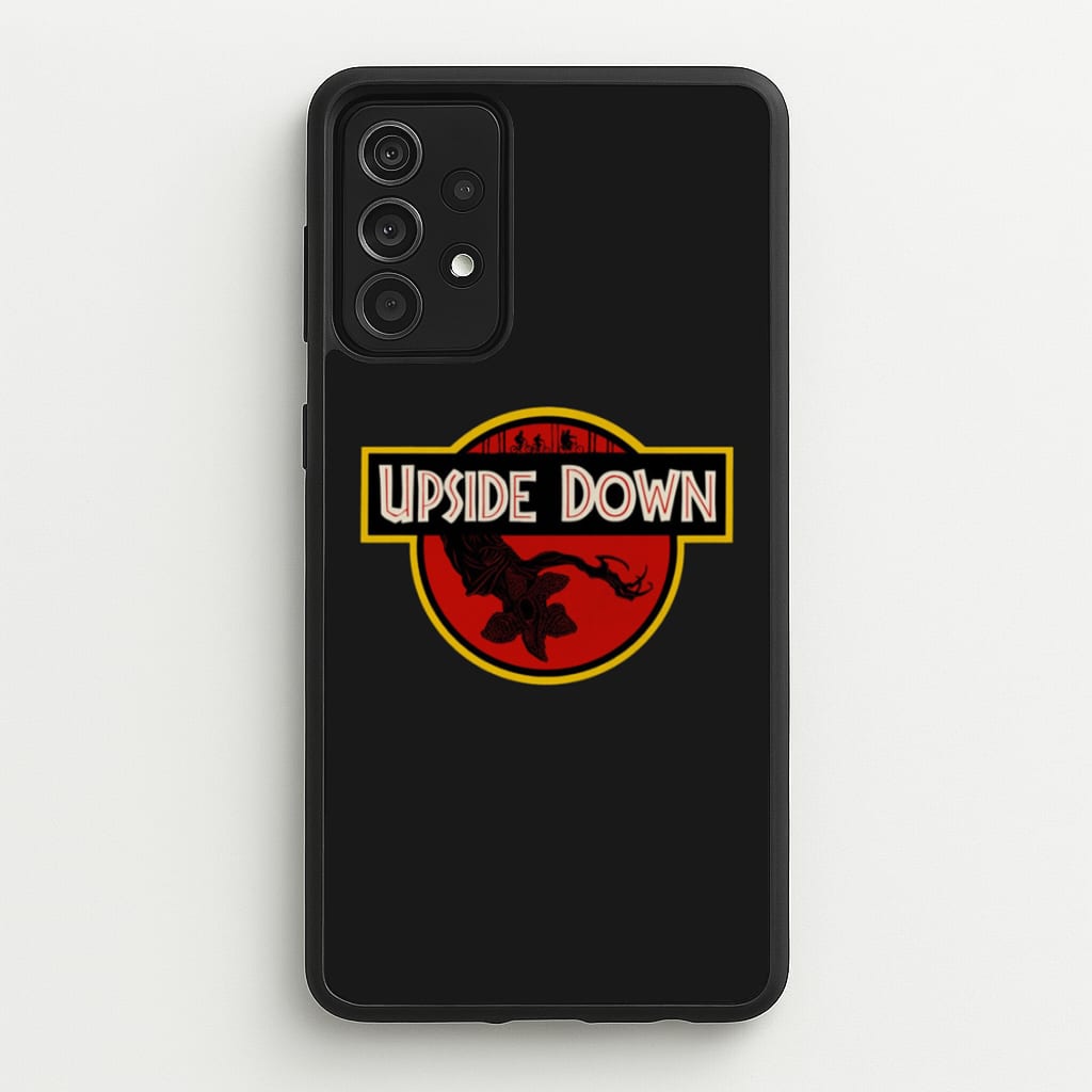 Upside Down - Jurassic Inspired Stranger - Stranger Things Phone Case for Galaxy A52 / A52s