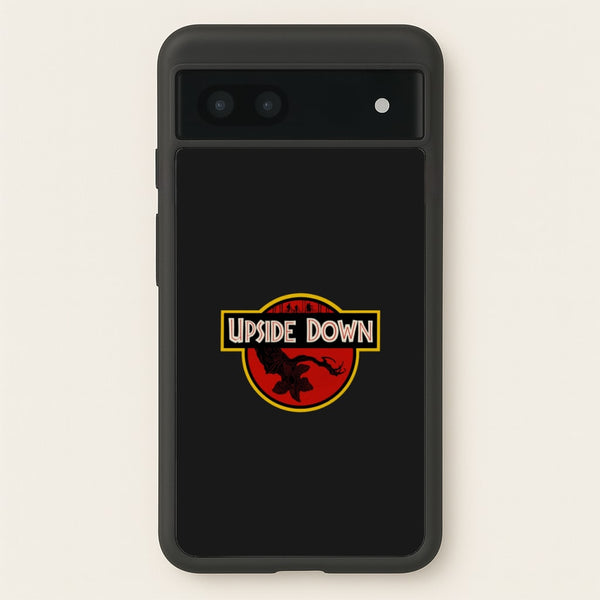 Upside Down - Jurassic Inspired Stranger - Stranger Things Phone Case for Google Pixel 7a