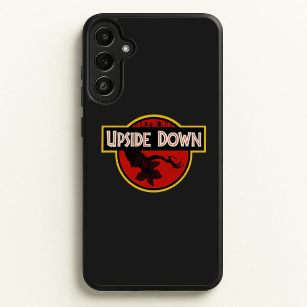 Upside Down - Jurassic Inspired Stranger - Stranger Things Phone Case for Galaxy A36