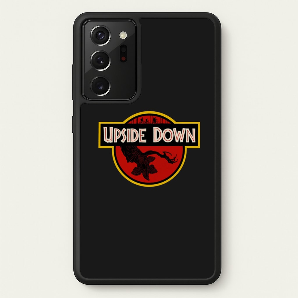Upside Down - Jurassic Inspired Stranger - Stranger Things Phone Case for Galaxy Note 20 Ultra