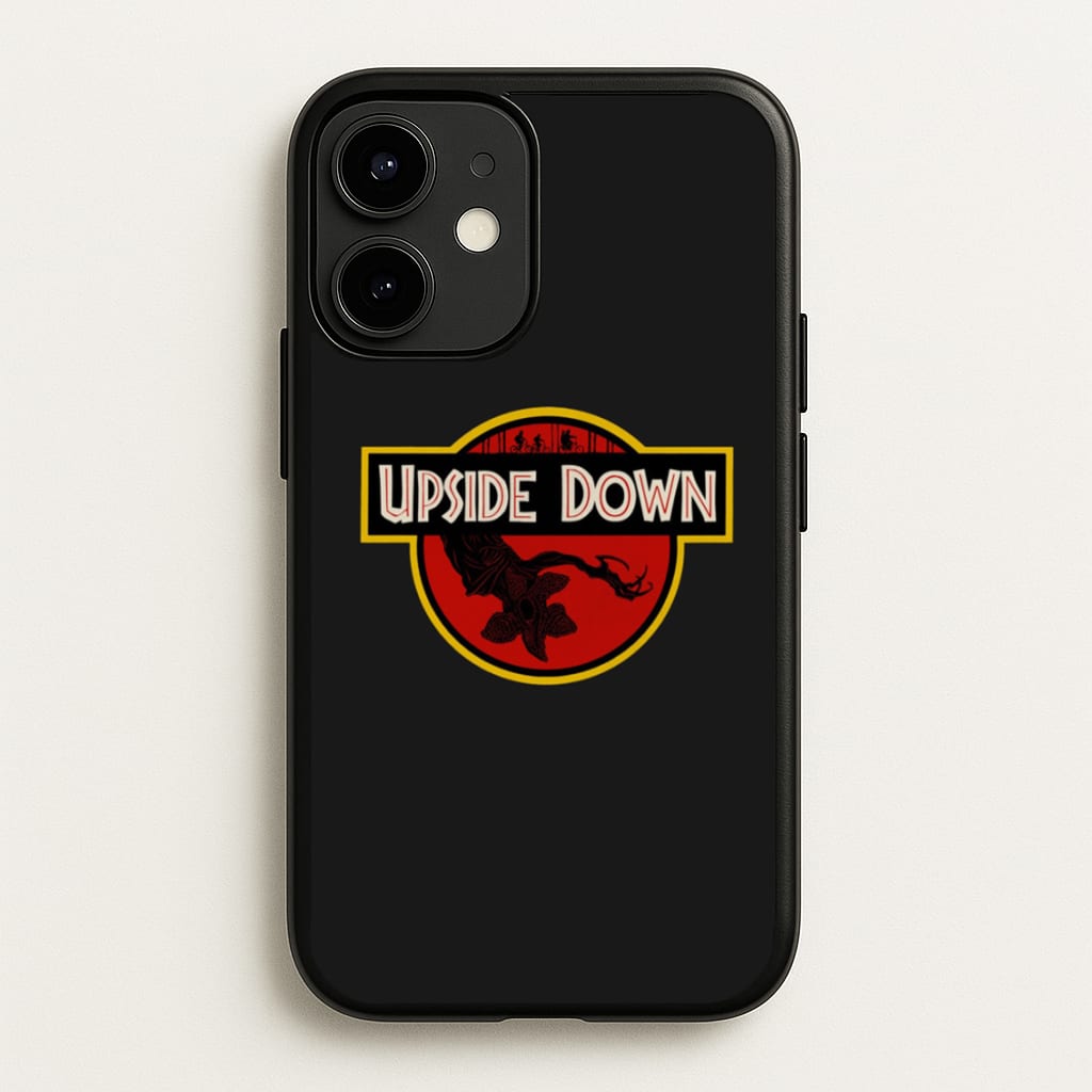 Upside Down - Jurassic Inspired Stranger - Stranger Things Phone Case for iPhone 12 / 12 Pro
