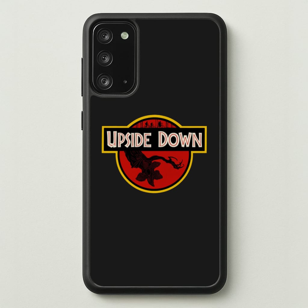 Upside Down - Jurassic Inspired Stranger - Stranger Things Phone Case for Galaxy Note 20