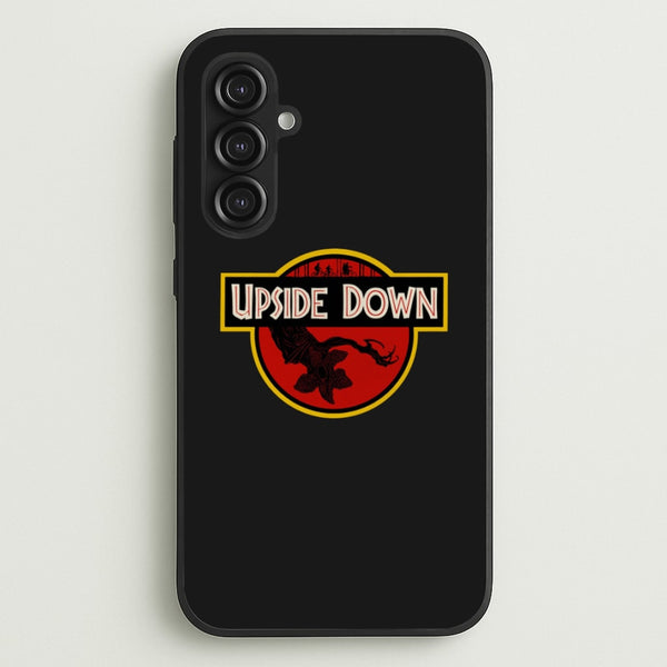 Upside Down - Jurassic Inspired Stranger - Stranger Things Phone Case for Galaxy S23FE
