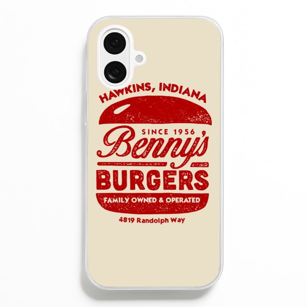 Benny's Burgers - Stranger Things Phone Case for iPhone 16 Plus