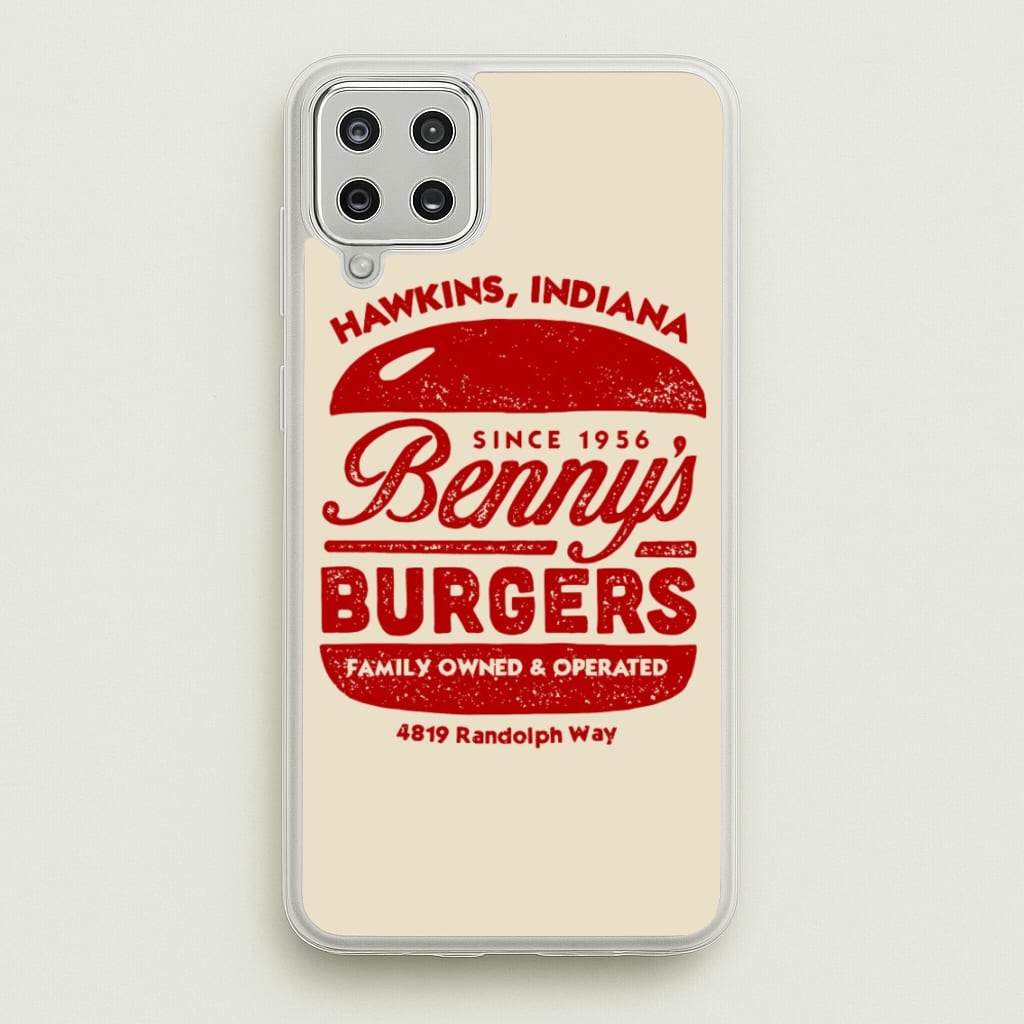 Benny's Burgers - Stranger Things Phone Case for Galaxy A12