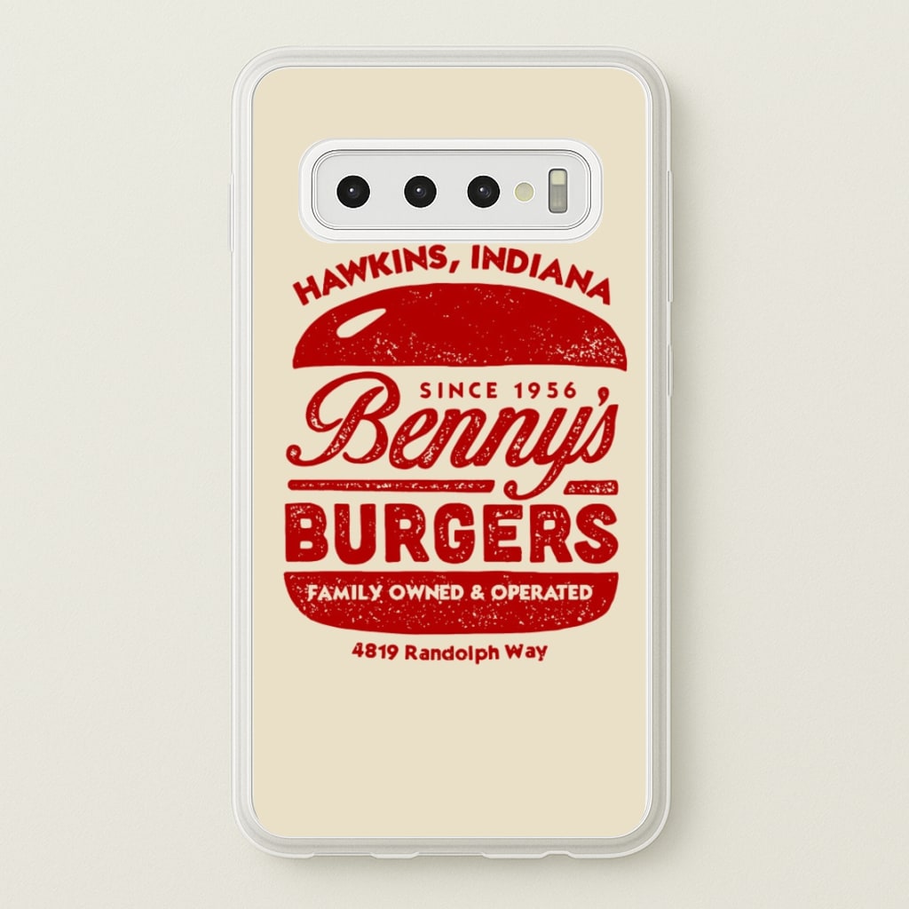 Benny's Burgers - Stranger Things Phone Case for Galaxy S10 Plus