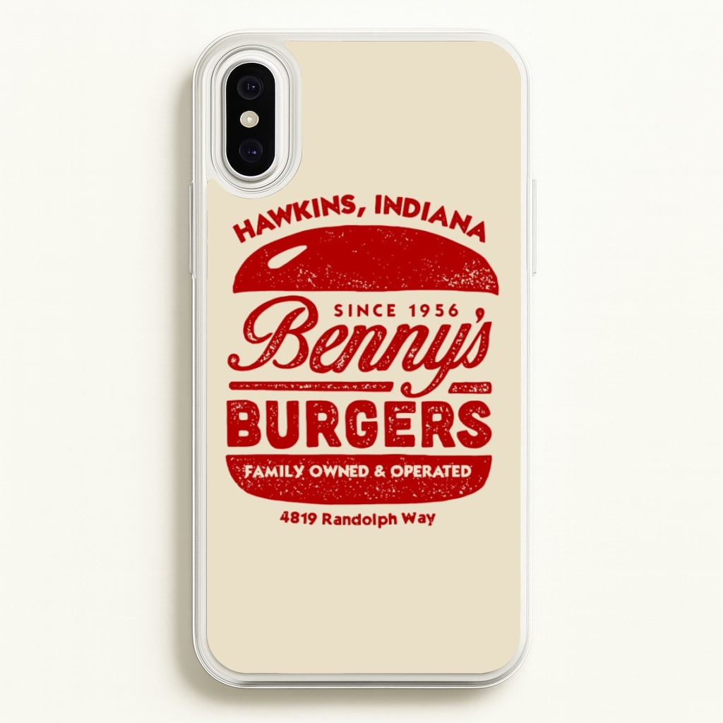 Benny's Burgers - Stranger Things Phone Case for iPhone XS Max