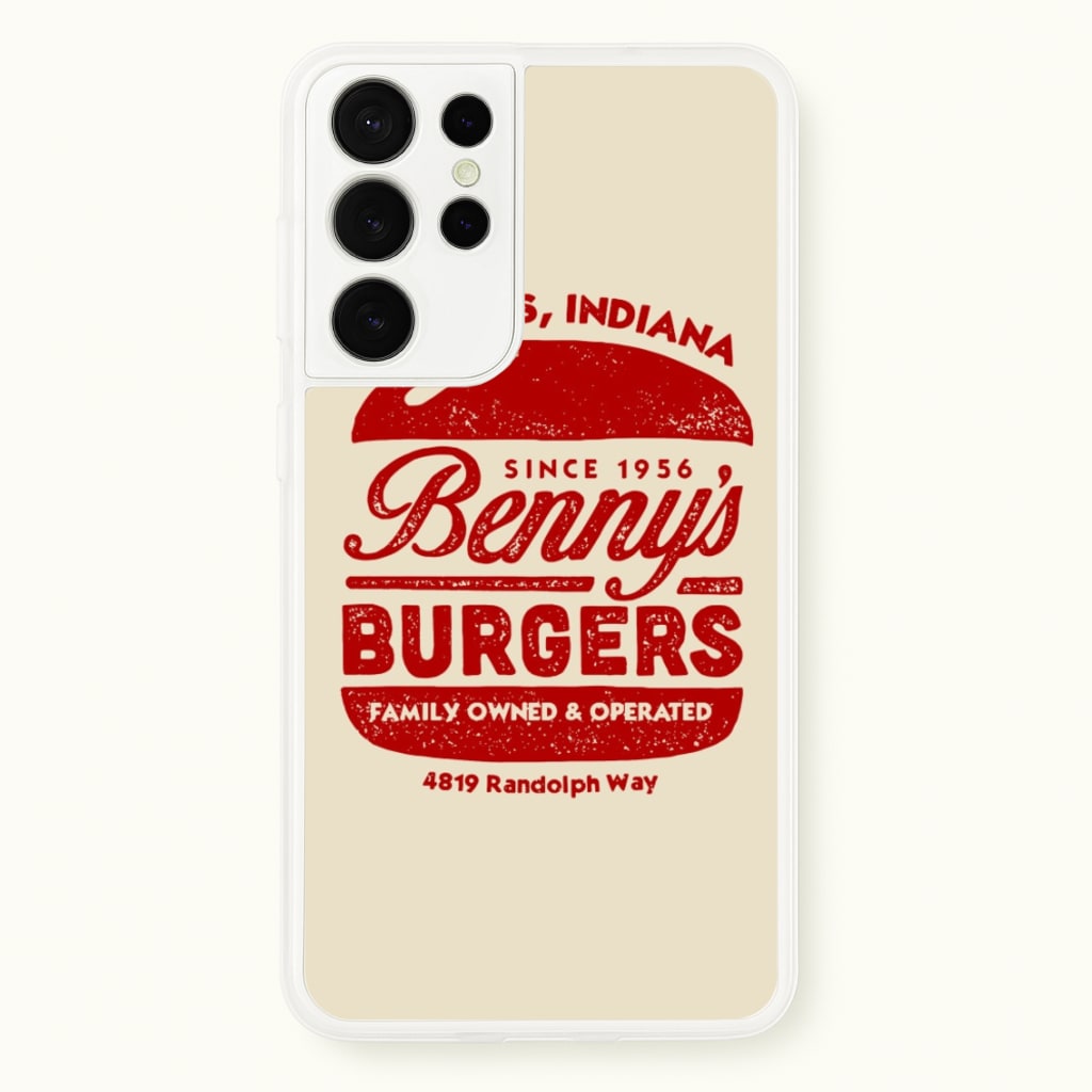 Benny's Burgers - Stranger Things Phone Case for Galaxy S21 Ultra