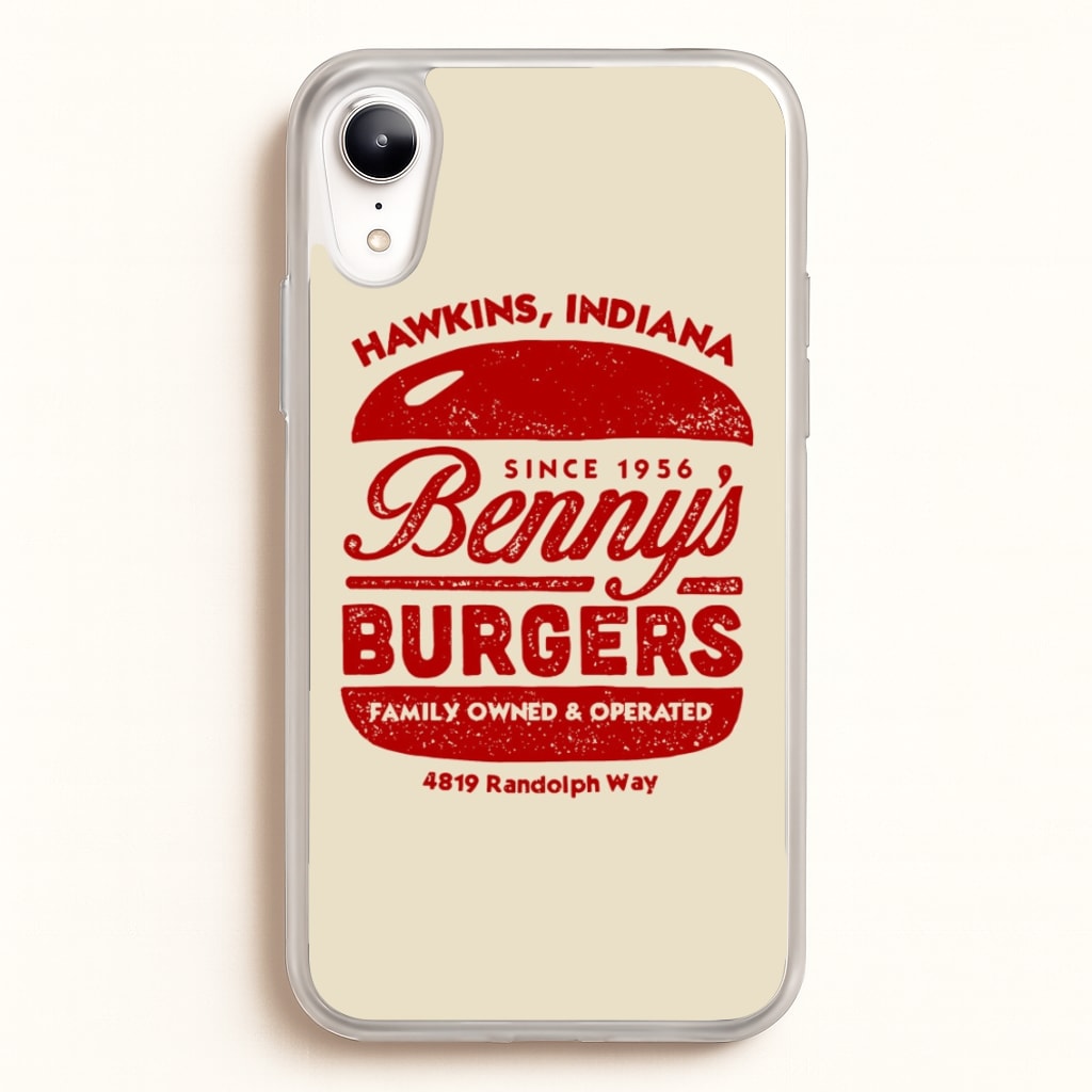 Benny's Burgers - Stranger Things Phone Case for iPhone XR