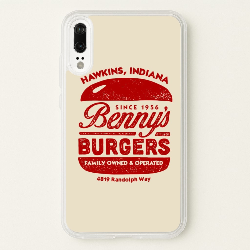 Benny's Burgers - Stranger Things Phone Case for Huawei P20